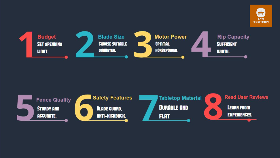 7 Factors Before Choosing A Table Saw